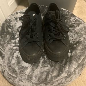 All Black Converse